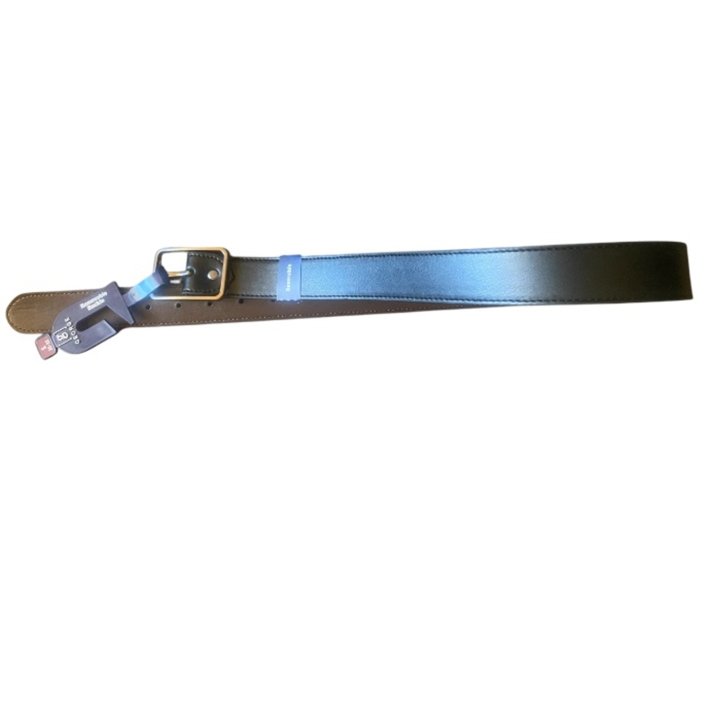 George Black Brown Reversible Belt NWT Small